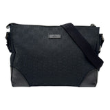 グッチ GUCCI GGキャンバス ショルダーバッグ 114273 ブラック GGキャンバス/レザー レディース ショルダーバッグ