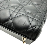 クリスチャン・ディオール Christian Dior レディディオール ミディアム M05650N6E ブラック カナージュラムスキン レディース ショルダーバッグ