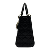 クリスチャン・ディオール Christian Dior レディディオール ミディアム M05650N6E ブラック カナージュラムスキン レディース ショルダーバッグ