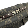 ロエベ LOEWE アナグラム ハンドバッグ OB1724 ブラウン シルバー金具 PVC レディース