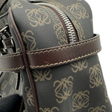 ロエベ LOEWE アナグラム ハンドバッグ OB1724 ブラウン シルバー金具 PVC レディース