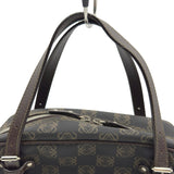 ロエベ LOEWE アナグラム ハンドバッグ OB1724 ブラウン シルバー金具 PVC レディース