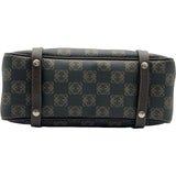 ロエベ LOEWE アナグラム ハンドバッグ OB1724 ブラウン シルバー金具 PVC レディース