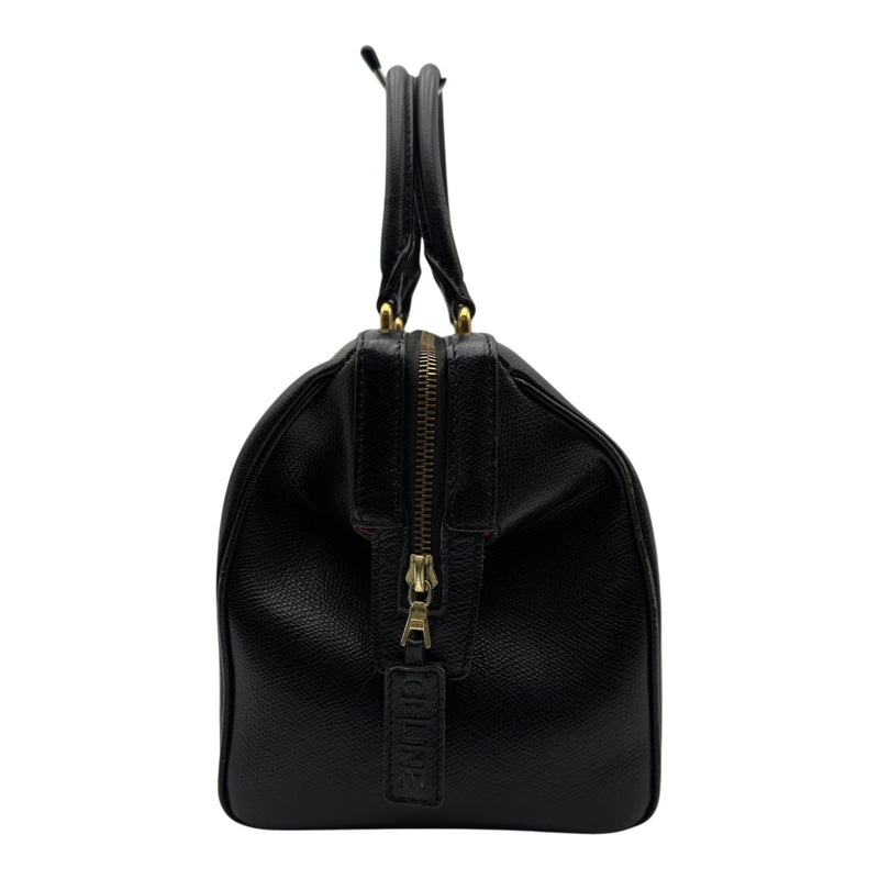 CELINEボストンバッグ セリーヌ CELINE スモールボストン ブラック レザー レディース
