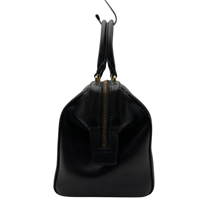セリーヌ CELINE スモールボストン ブラック レザー レディース