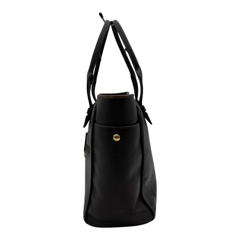 ロエベ LOEWE ヘリテージ トートバッグ ブラウン レザー レディース