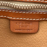 セリーヌ CELINE マカダム ハンドバッグ ブラウン PVC レディース ショルダーバッグ