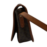 セリーヌ CELINE マカダム ショルダーバッグ ブラウン PVC/レザー レディース ショルダーバッグ