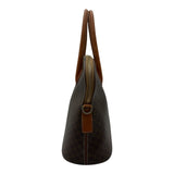 セリーヌ CELINE マカダム ハンドバッグ ブラウン PVC/レザー レディース ハンドバッグ