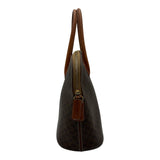セリーヌ CELINE マカダム ハンドバッグ ブラウン PVC/レザー レディース ハンドバッグ