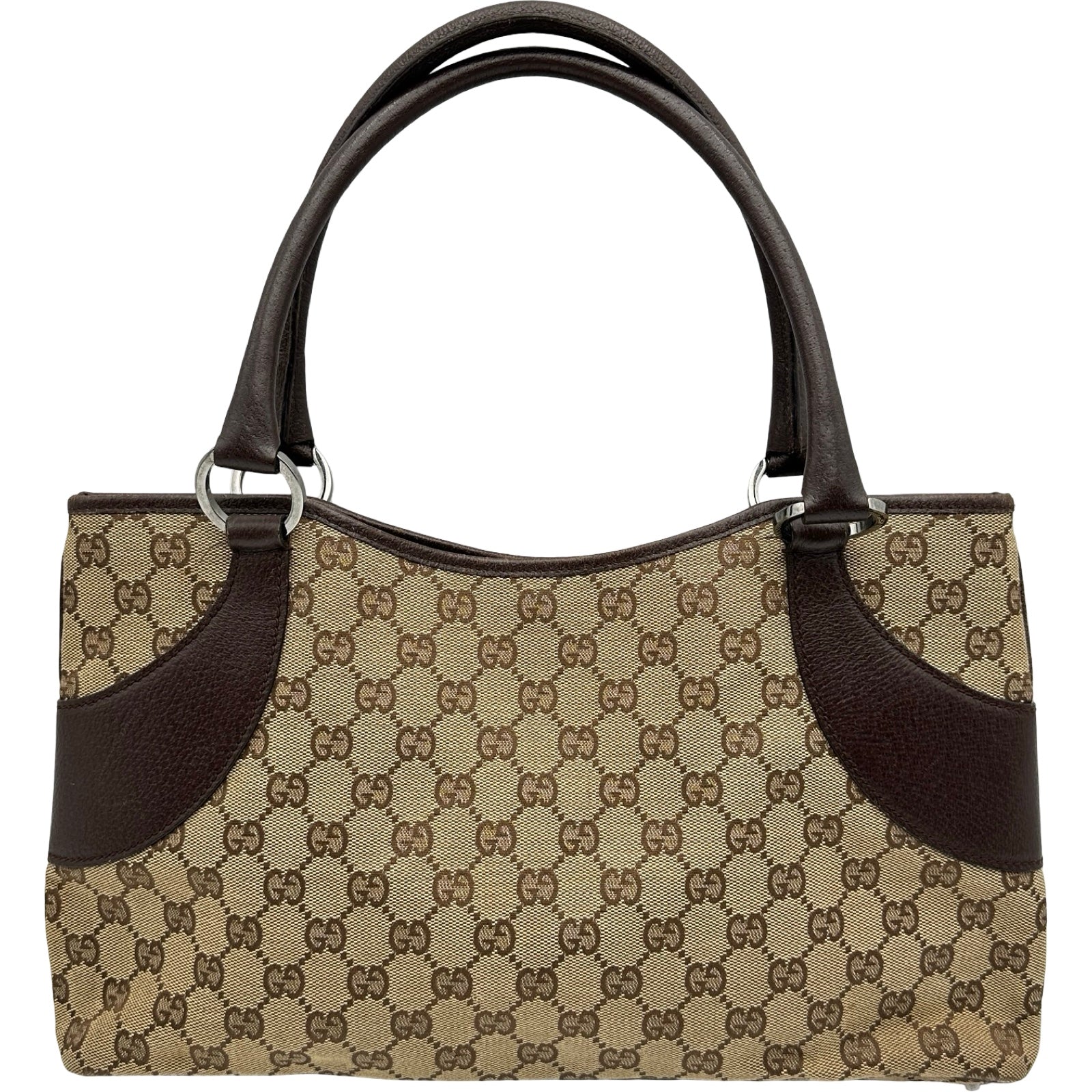 グッチ GUCCI GGキャンバス ハンドバッグ 113015 ベージュ キャンバス
