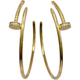 カルティエ Cartier ジュストアンクルダイヤピアス ラージ ゴールド Au750 ダイヤモンド ジュエリー