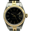 ロレックス ROLEX デイトジャスト 79173 ブラック ステンレススチール/ゴールド 自動巻き レディース 腕時計