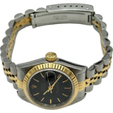 ロレックス ROLEX デイトジャスト 79173 ブラック ステンレススチール/ゴールド 自動巻き レディース 腕時計