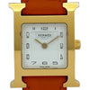 エルメス HERMES Hウォッチ HH1.201 ホワイト ゴールドプレーテッド クオーツ レディース 腕時計