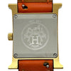 エルメス HERMES Hウォッチ HH1.201 ホワイト ゴールドプレーテッド クオーツ レディース 腕時計