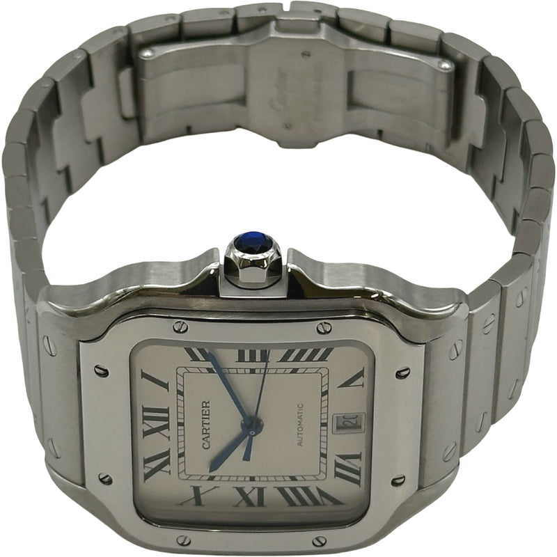 人気 サントス ドゥ 腕時計 LM 自動巻き WSSA0009 カルティエ Cartier サントス ドゥ カルティエ LM WSSA0009 シルバー