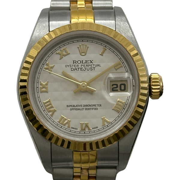 ロレックス ROLEX デイトジャスト ピラミッド 79173 ホワイト ゴールド