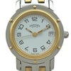 エルメス HERMES クリッパー CL4.220 ホワイト ゴールドメッキ/ステンレススチール クオーツ レディース 腕時計