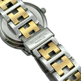 エルメス HERMES クリッパー CL4.220 ホワイト ゴールドメッキ/ステンレススチール クオーツ レディース 腕時計