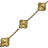 ヴァンクリーフ＆アーペル Van Cleef & Arpels ヴィンテージアルハンブラギョーシェブレス5P ゴールド Au750 ジュエリー