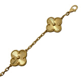 ヴァンクリーフ＆アーペル Van Cleef & Arpels ヴィンテージアルハンブラギョーシェブレス5P ゴールド Au750 ジュエリー