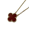 ヴァンクリーフ＆アーペル Van Cleef & Arpels ヴィンテージアルハンブラネックレス ゴールド Au750 カーネリアン ジュエリー
