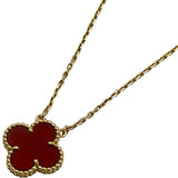 ヴァンクリーフ＆アーペル Van Cleef & Arpels ヴィンテージアルハンブラネックレス ゴールド Au750 カーネリアン ジュエリー