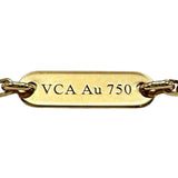 ヴァンクリーフ＆アーペル Van Cleef & Arpels ヴィンテージアルハンブラネックレス ゴールド Au750 カーネリアン ジュエリー
