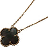 ヴァンクリーフ＆アーペル Van Cleef & Arpels ヴィンテージアルハンブラネックレス ゴールド Au750 ブラックマザーオブパール ジュエリー