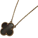 ヴァンクリーフ＆アーペル Van Cleef & Arpels ヴィンテージアルハンブラネックレス ゴールド Au750 ブラックマザーオブパール ジュエリー