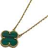 ヴァンクリーフ＆アーペル Van Cleef & Arpels ヴィンテージアルハンブラネックレス ゴールド Au750 マラカイト ジュエリー