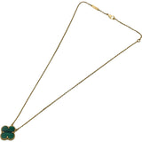 ヴァンクリーフ＆アーペル Van Cleef & Arpels ヴィンテージアルハンブラネックレス ゴールド Au750 マラカイト ジュエリー
