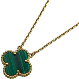 ヴァンクリーフ＆アーペル Van Cleef & Arpels ヴィンテージアルハンブラネックレス ゴールド Au750 マラカイト ジュエリー