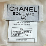 シャネル CHANEL ツイード半袖ジャケットセットアップ P08928 アイボリー ツイード レディース セットアップ