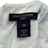 ルイ・ヴィトン LOUIS VUITTON モノグラムタウアリング ノースリーブワンピース FNDR62 ブルー ベロア レディース ワンピース