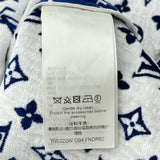 ルイ・ヴィトン LOUIS VUITTON モノグラムタウアリング ノースリーブワンピース FNDR62 ブルー ベロア レディース ワンピース