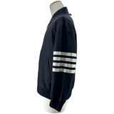 トムブラウン THOM BROWNE NEW YORK 4Bar ジップアップブルゾン MJ0030A ネイビー ウール メンズ ブルゾン