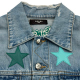 AMIRI Chemist Star デニムジャケット 013D482B226X ブルー デニム メンズ デニムジャケット