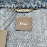 クリスチャン・ディオール Christian Dior Medaillon 半袖デニムシャツ 643D586A3609 ブルー デニム メンズ 半袖シャツ