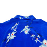 ヌメロヴェントゥーノ N21 花柄シルクシャツワンピース H1225501 ブルー シルク レディース ワンピース