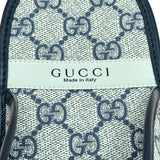 グッチ GUCCI GG総柄ホースビットサンダル 694249 ネイビー キャンバス メンズ サンダル