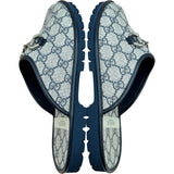 グッチ GUCCI GG総柄ホースビットサンダル 694249 ネイビー キャンバス メンズ サンダル