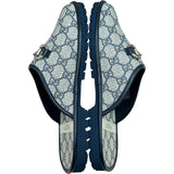 グッチ GUCCI GG総柄ホースビットサンダル 694249 ネイビー キャンバス メンズ サンダル