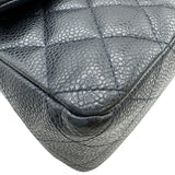 シャネル CHANEL マトラッセ25 A01112 20番台 ネイビー シルバー金具 キャビアスキン レディース ショルダーバッグ