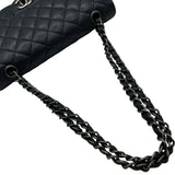 シャネル CHANEL マトラッセ25 A01112 20番台 ネイビー シルバー金具 キャビアスキン レディース ショルダーバッグ