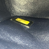 シャネル CHANEL マトラッセ25 A01112 20番台 ネイビー シルバー金具 キャビアスキン レディース ショルダーバッグ