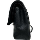 シャネル CHANEL マトラッセ25 A01112 20番台 ネイビー シルバー金具 キャビアスキン レディース ショルダーバッグ