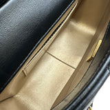 シャネル CHANEL マトラッセロゴチャームチェーンショルダー AS4986 ブラック ゴールド金具 ラムスキン レディース ショルダーバッグ