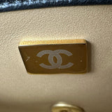 シャネル CHANEL マトラッセロゴチャームチェーンショルダー AS4986 ブラック ゴールド金具 ラムスキン レディース ショルダーバッグ